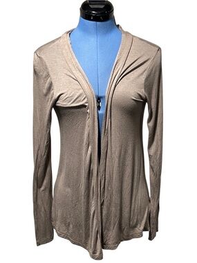 Papaya Women's Beige Open Front Cardigan